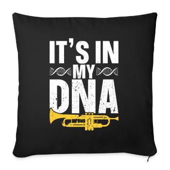Trumpet - Sofa pillow with filling 45cm x 45cm - black - Front
