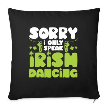 Irish Dance - Sofa pillow with filling 45cm x 45cm - black - Front
