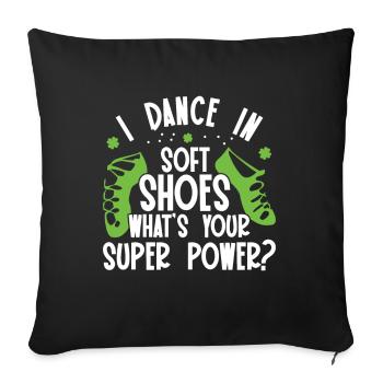 Irish Dance - Sofa pillow with filling 45cm x 45cm - black - Front