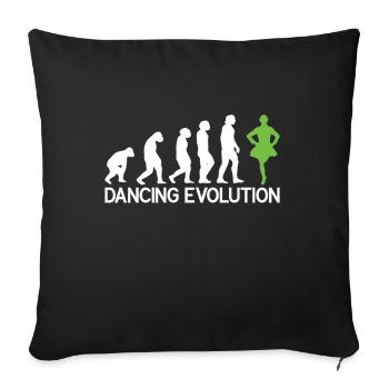 Irish Dance - Sofa pillow with filling 45cm x 45cm - black - Front