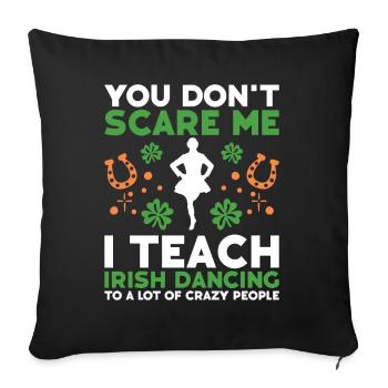 Irish Dance - Sofa pillow with filling 45cm x 45cm - black - Front