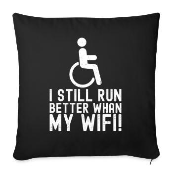 Fauteuil roulant - Coussin et housse de 45 x 45 cm - noir - Devant
