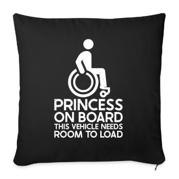 Fauteuil roulant - Coussin et housse de 45 x 45 cm - noir - Devant