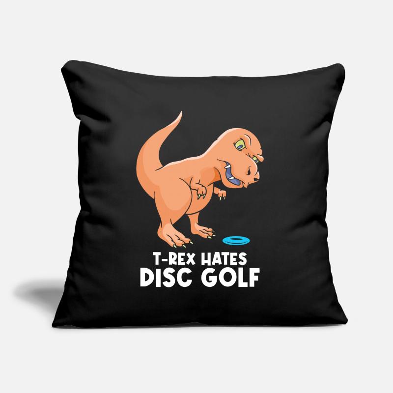 Funny Disc Golf T-Rex Disc Golf Sofakissen mit Füllung 45 x 45 cm