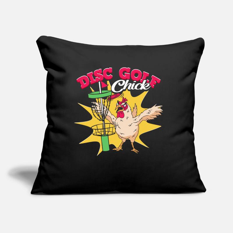 Disc Golf Chick Sofa pillow with filling 45cm x 45cm