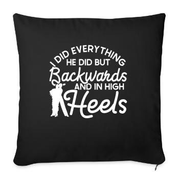Ballroom - Sofa pillow with filling 45cm x 45cm - black - Front