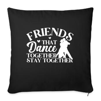 Ballroom - Sofa pillow with filling 45cm x 45cm - black - Front
