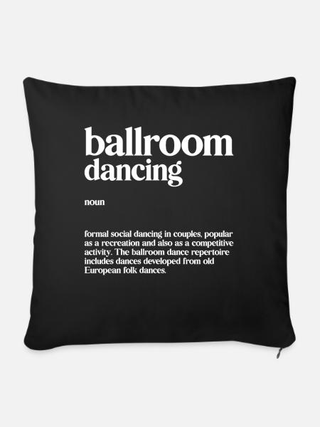 Ballsaal - Sofakissen mit Füllung 45 x 45 cm - Schwarz