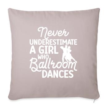 Ballroom - Sofa pillow with filling 45cm x 45cm - light taupe - Front