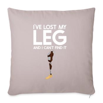 Amputation - Sofa pillow with filling 45cm x 45cm - light taupe - Front