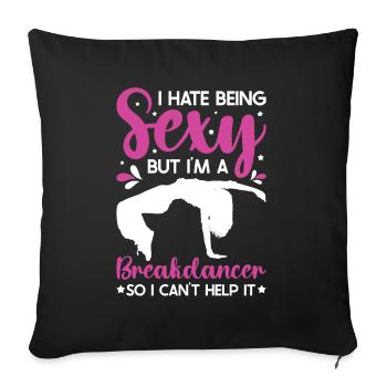 Break Dancing - Sofa pillow with filling 45cm x 45cm - black - Front
