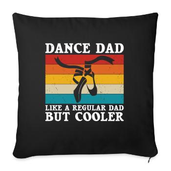 Ballet - Coussin et housse de 45 x 45 cm - noir - Devant