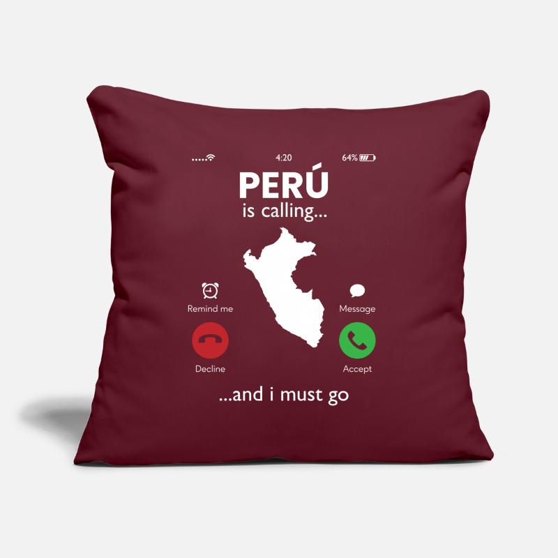 peru is calling i must go, peruvian peru Sofakissen mit Füllung 45 x 45 cm