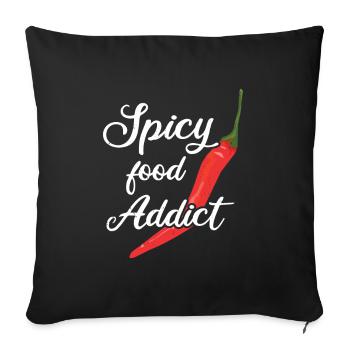 Piment - Coussin et housse de 45 x 45 cm - noir - Devant