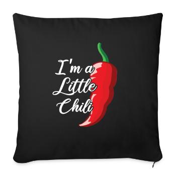 Piment - Coussin et housse de 45 x 45 cm - noir - Devant