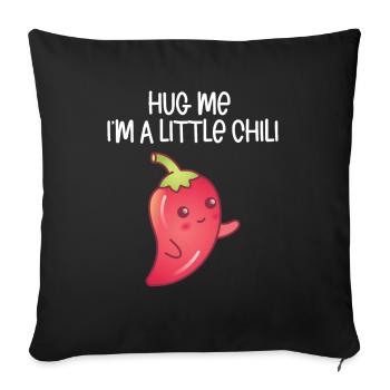 Piment - Coussin et housse de 45 x 45 cm - noir - Devant