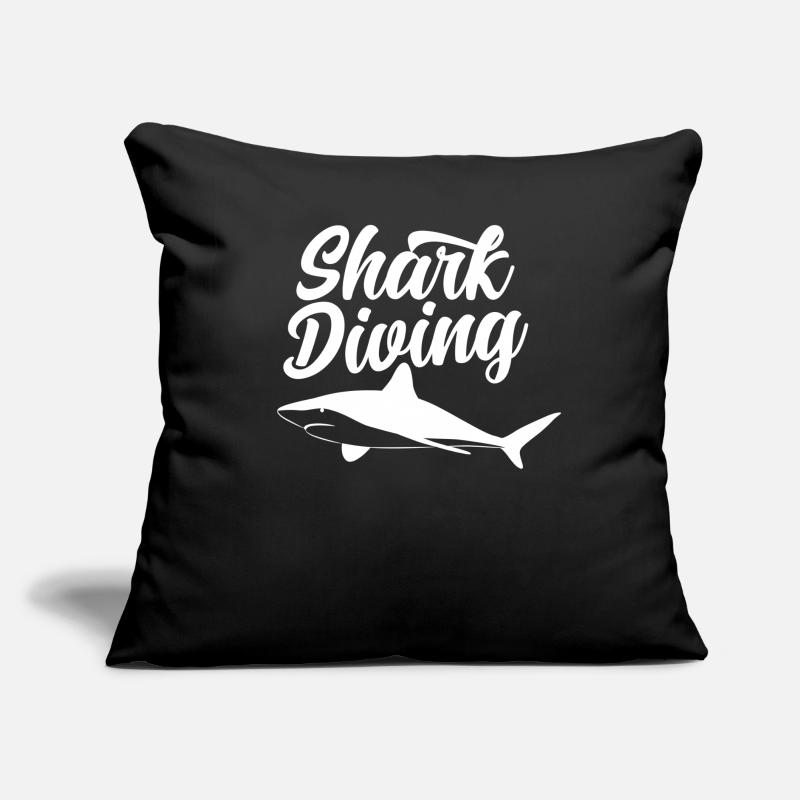 Plongée avec les requins Plongée avec les requins Shark Coussin et housse de 45 x 45 cm