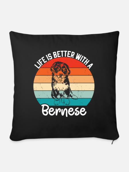Berner - Sofakissen mit Füllung 45 x 45 cm - Schwarz