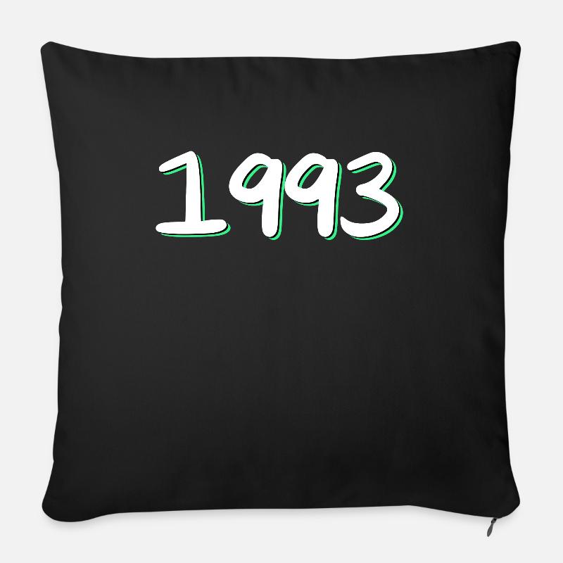 1993 Geburtstag - Sofakissen mit Füllung 45 x 45 cm - Schwarz