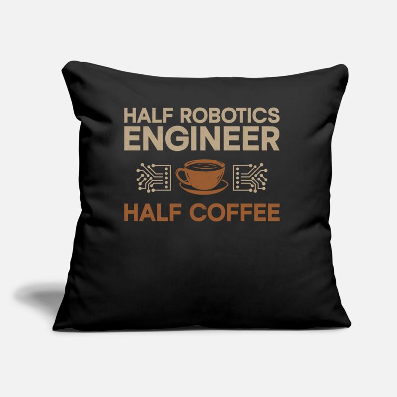 Robot Robotics Engineer Coffee Sofakissen mit Füllung 45 x 45 cm