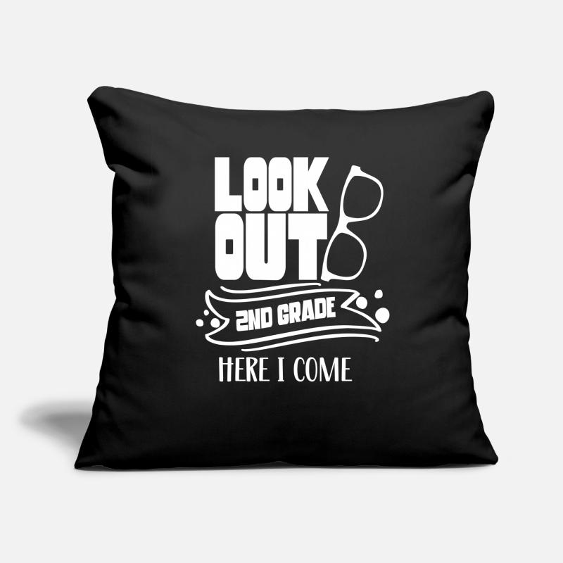 Attention second grade I come second grader Sofa pillow with filling 45cm x 45cm