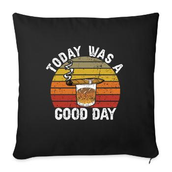 Fumeurs de cigarettes de cigares - Coussin et housse de 45 x 45 cm - noir - Devant
