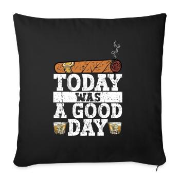 Fumeurs de cigarettes de cigares - Coussin et housse de 45 x 45 cm - noir - Devant