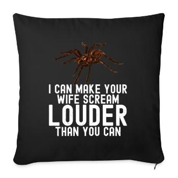 Tarantula - Sofa pillow with filling 45cm x 45cm - black - Front