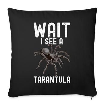 Tarantula - Sofa pillow with filling 45cm x 45cm - black - Front