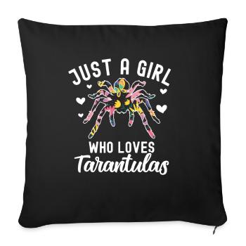 Tarantula - Sofa pillow with filling 45cm x 45cm - black - Front