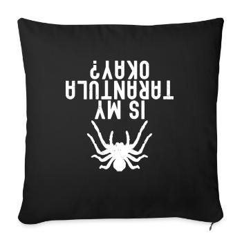 Tarantula - Sofa pillow with filling 45cm x 45cm - black - Front