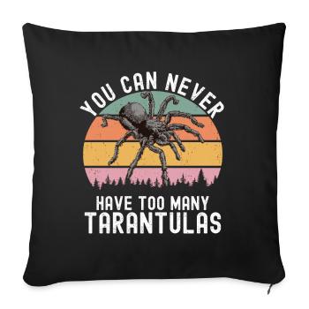 Tarantula - Sofa pillow with filling 45cm x 45cm - black - Front