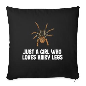 Tarantula - Sofa pillow with filling 45cm x 45cm - black - Front