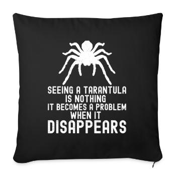 Tarantula - Sofa pillow with filling 45cm x 45cm - black - Front