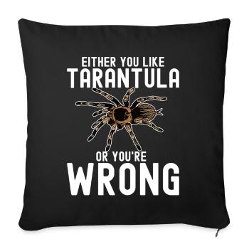 Tarantula - Sofa pillow with filling 45cm x 45cm - black - Front