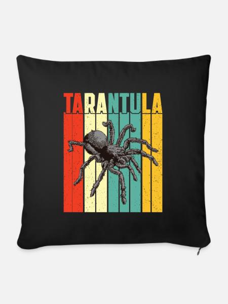 Tarantel - Sofakissen mit Füllung 45 x 45 cm - Schwarz