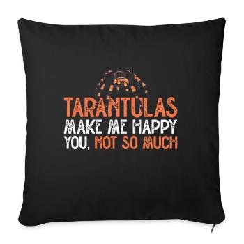 Tarantula - Sofa pillow with filling 45cm x 45cm - black - Front