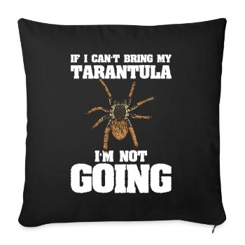 Tarantula - Sofa pillow with filling 45cm x 45cm - black - Front