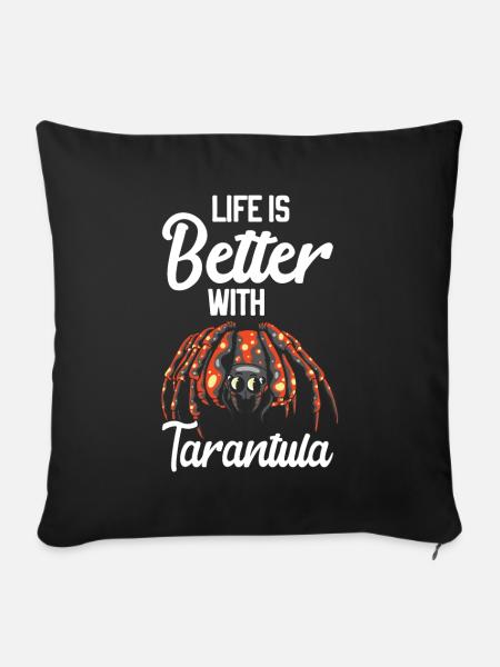 Tarantel - Sofakissen mit Füllung 45 x 45 cm - Schwarz