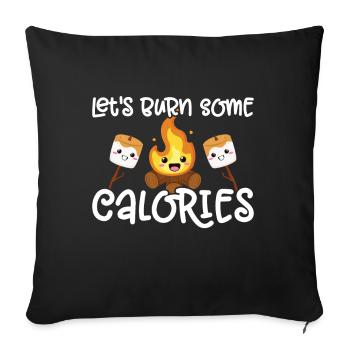 Marshmallow S'more - Sofa pillow with filling 45cm x 45cm - black - Front