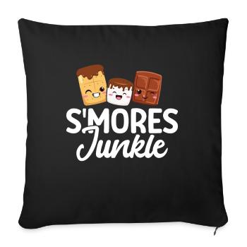Marshmallow S'more - Sofa pillow with filling 45cm x 45cm - black - Front
