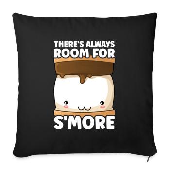 Marshmallow S'more - Sofa pillow with filling 45cm x 45cm - black - Front