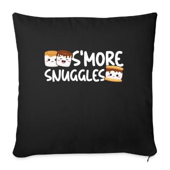 Marshmallow S'more - Sofa pillow with filling 45cm x 45cm - black - Front