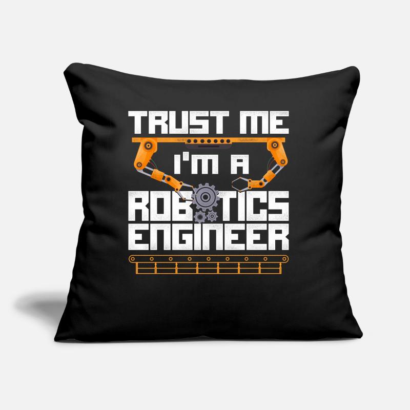 Robot Robotics Engineer Vintage Sofakissen mit Füllung 45 x 45 cm