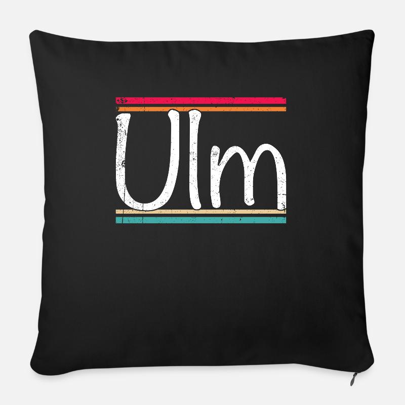 Ulm - Sofakissen mit Füllung 45 x 45 cm - Schwarz