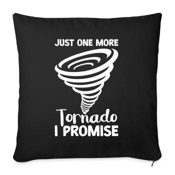 Tornado - Sofa pillow with filling 45cm x 45cm - black - Front