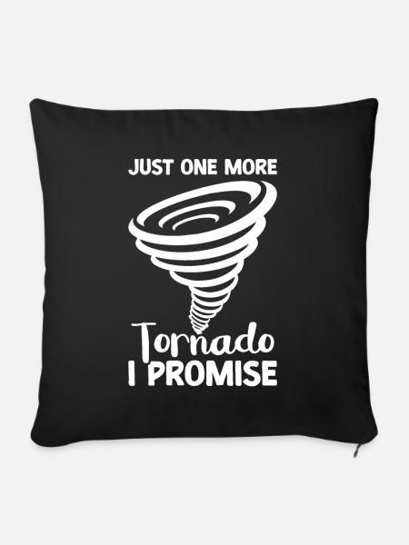 Tornado - Sofakissen mit Füllung 45 x 45 cm - Schwarz