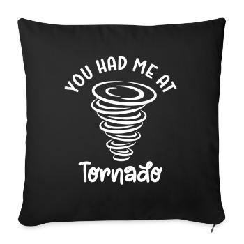 Tornado - Sofa pillow with filling 45cm x 45cm - black - Front