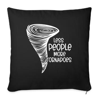 Tornado - Sofa pillow with filling 45cm x 45cm - black - Front