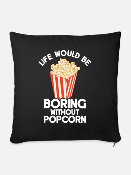Popcorn - Sofakissen mit Füllung 45 x 45 cm - Schwarz